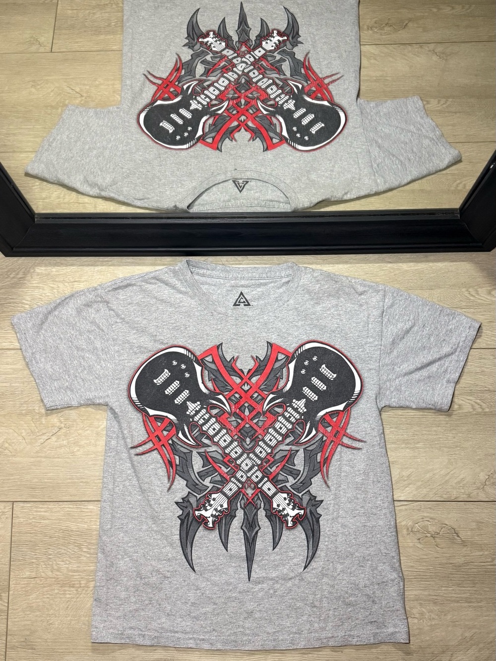 Y2K 2000s Boys Tribal Guitar Affliction Style Shirt